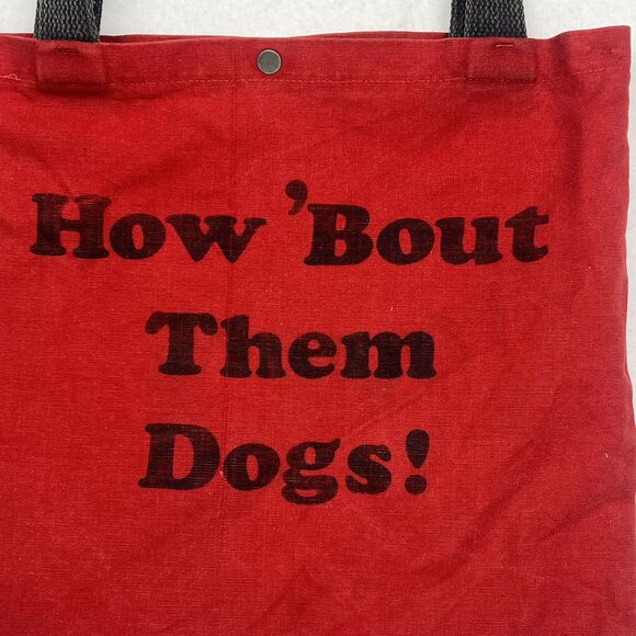 University of Georgia Red Canvas Tote Bag UGA Bulldogs Double Sided - Picture 4 of 11